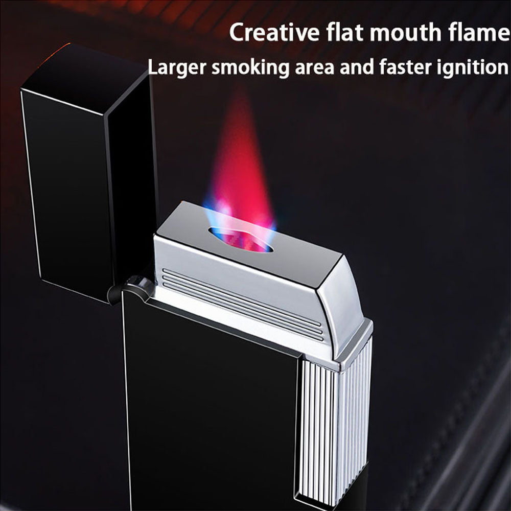 Wide Red Flame Windproof lighter with a Heavy-Duty Metal Body
