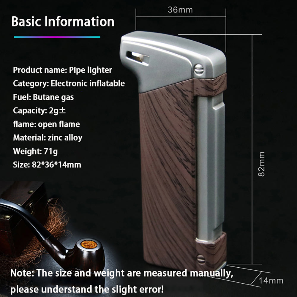 Butane Pipe Lighter with electronic inflatable