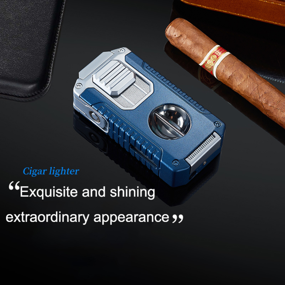 Rugged, Bold and Beautiful 5-in-1 Triple Torch Cigar Lighter