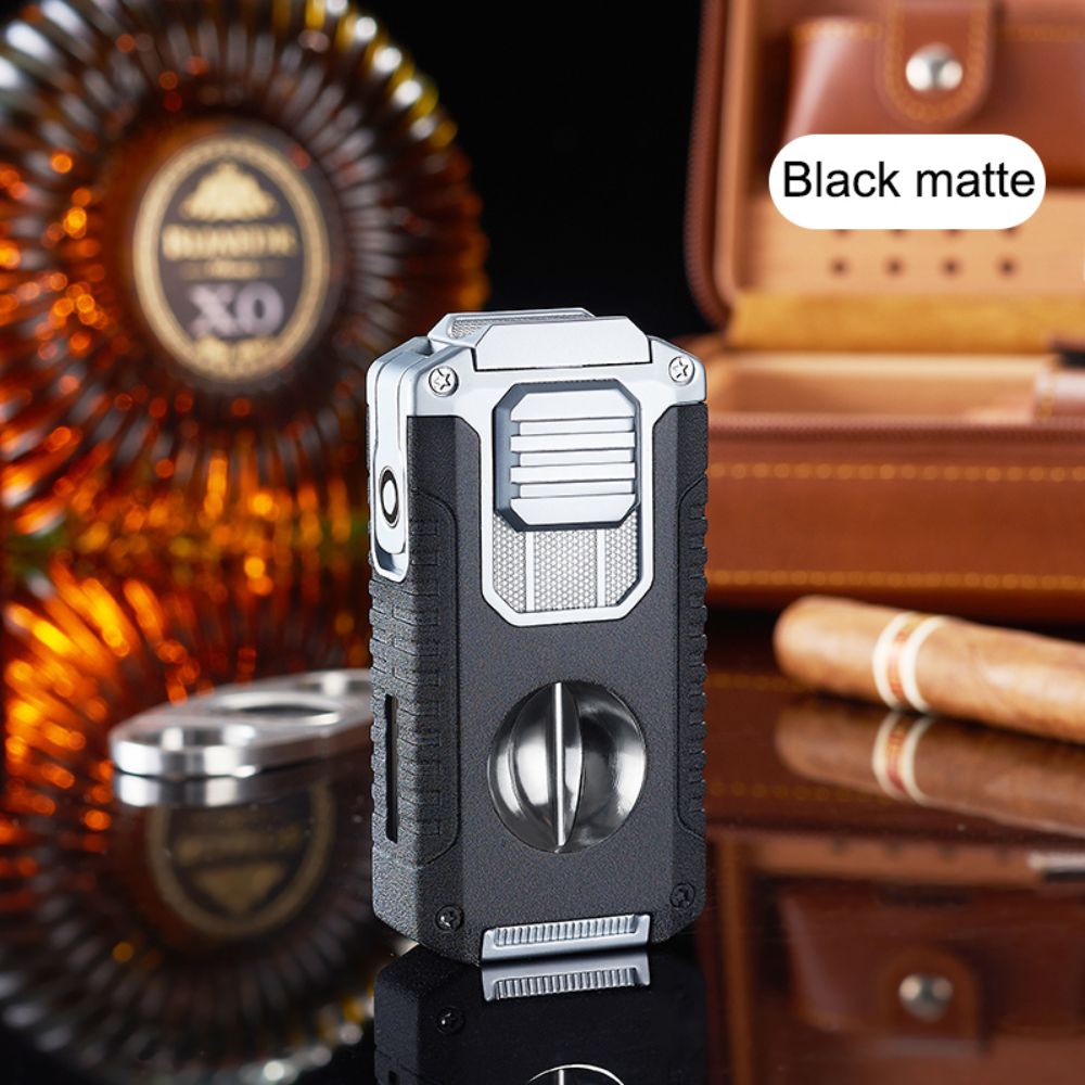 Rugged, Bold and Beautiful 5-in-1 Triple Torch Cigar Lighter