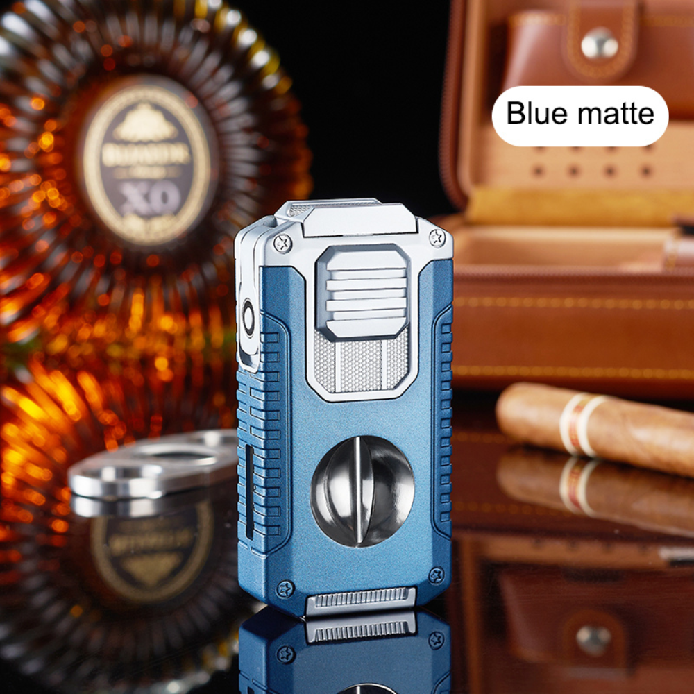 Rugged, Bold and Beautiful 5-in-1 Triple Torch Cigar Lighter