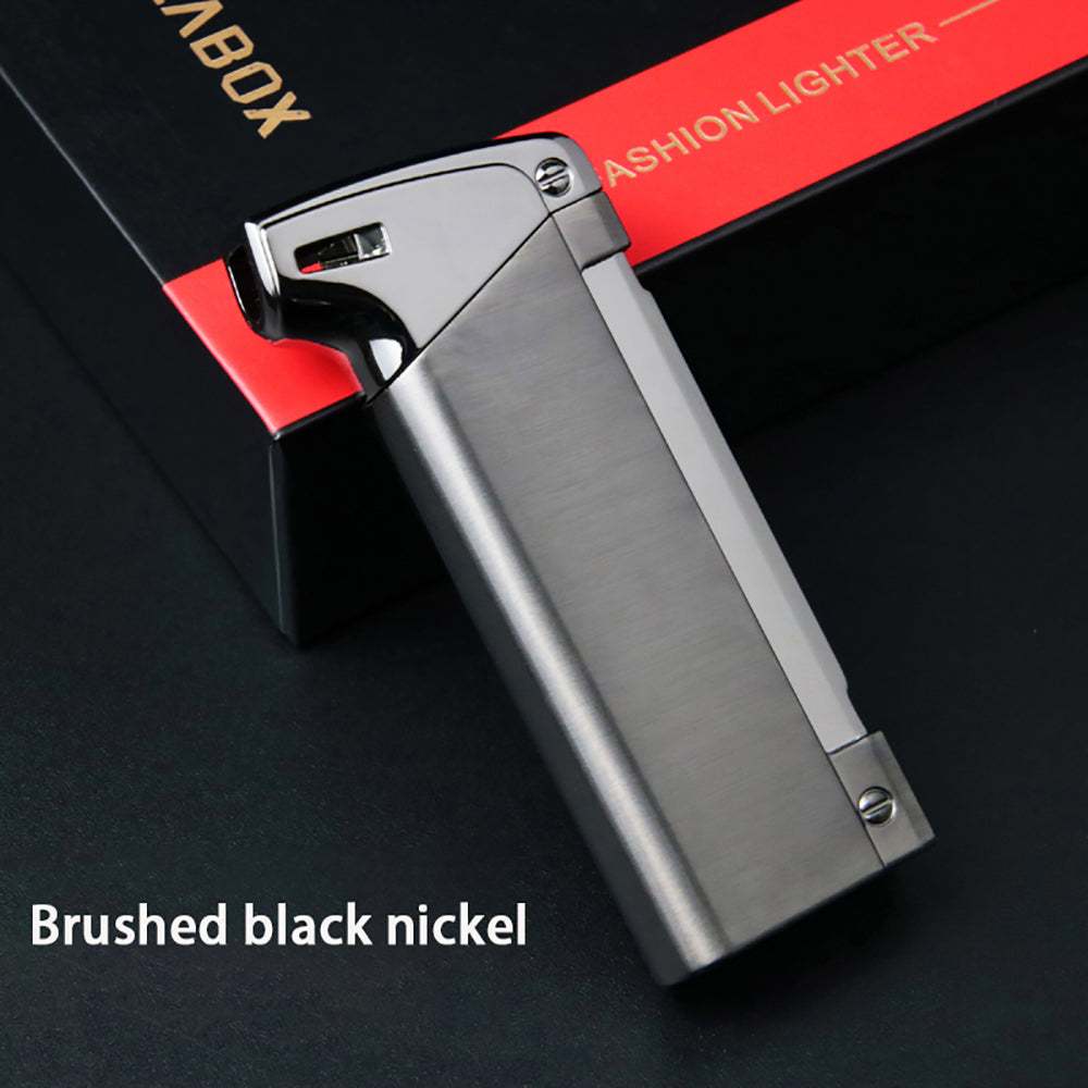 Butane Pipe Lighter - Black Nickle