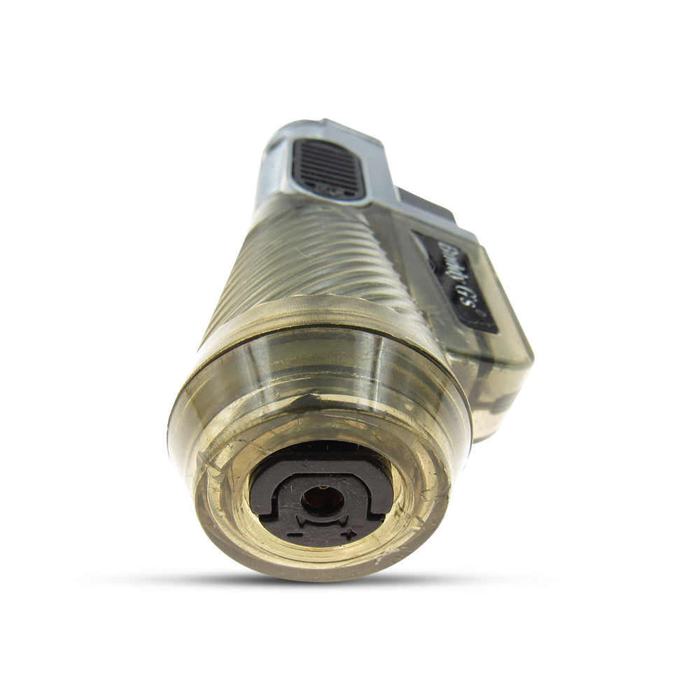 Windproof Triple Burner Refillable Butane Jet Torch - Ribbed See Through Reservoir