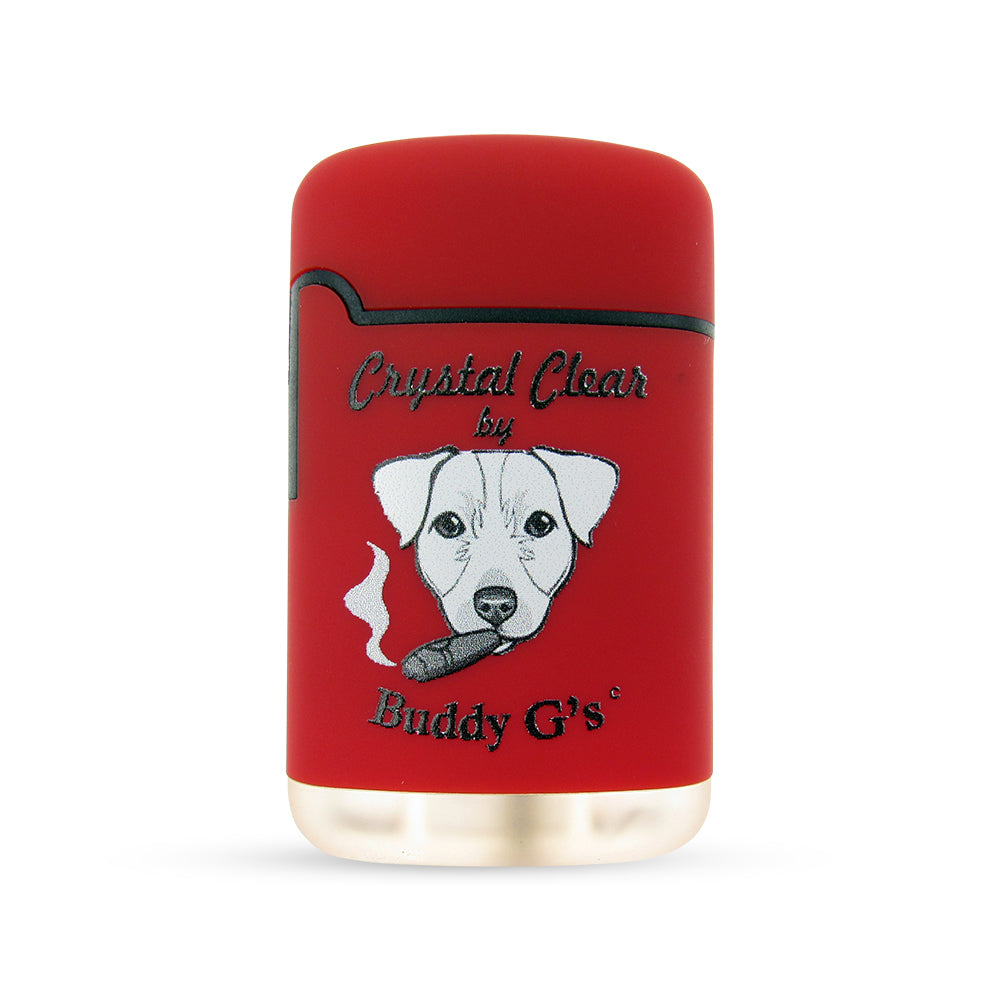 Windproof Single Jet Torch Lighter - Refillable Butane Lighter - Rounded Edges Rubberized finish Lighter