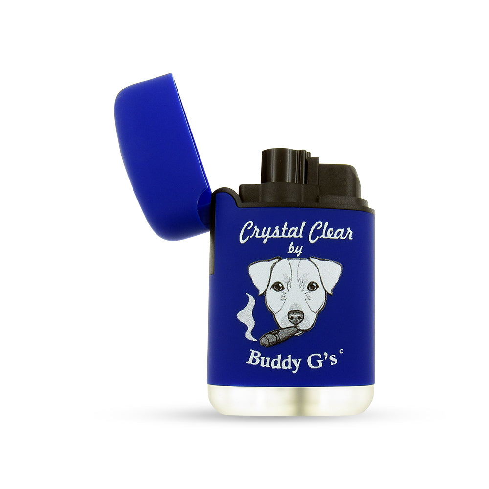 Windproof Single Jet Torch Lighter - Refillable Butane Lighter - Rounded Edges Rubberized finish Lighter