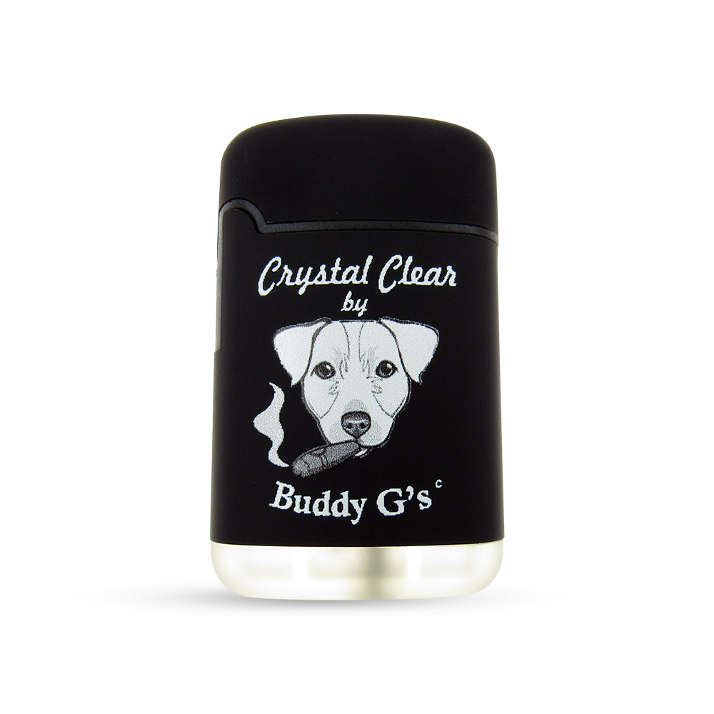 Windproof Single Jet Torch Lighter - Refillable Butane Lighter - Rounded Edges Rubberized finish Lighter