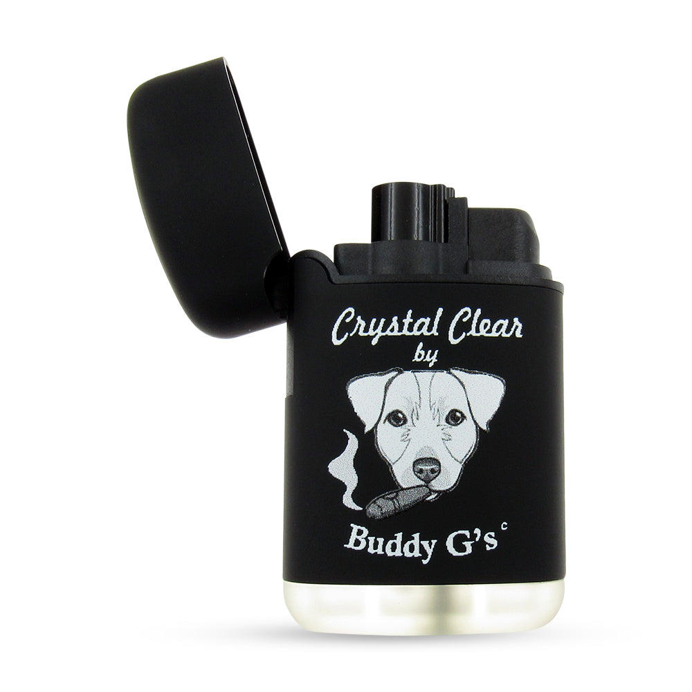 Windproof Single Jet Torch Lighter - Refillable Butane Lighter - Rounded Edges Rubberized finish Lighter