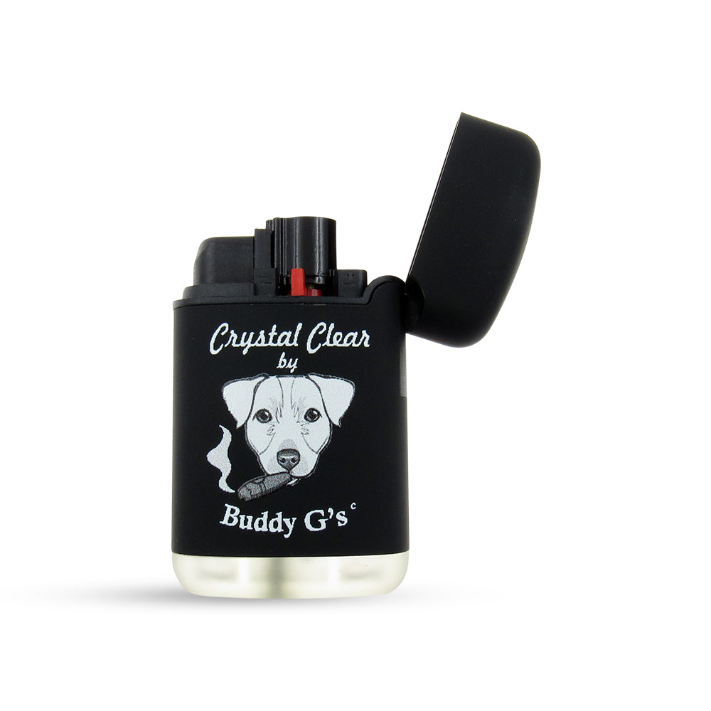 Windproof Single Jet Torch Lighter - Refillable Butane Lighter - Rounded Edges Rubberized finish Lighter