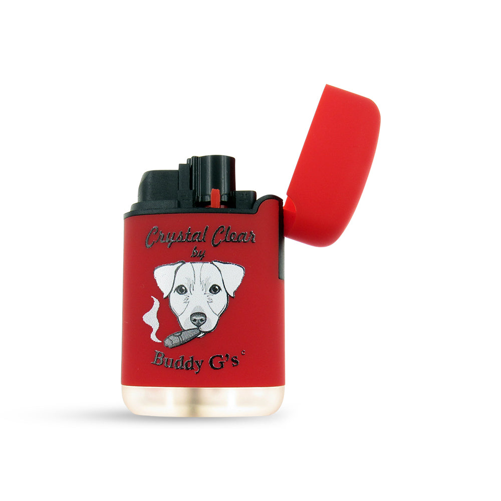 Windproof Single Jet Torch Lighter - Refillable Butane Lighter - Rounded Edges Rubberized finish Lighter