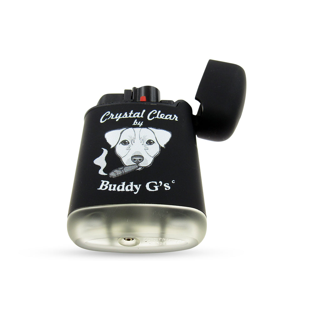 Windproof Single Jet Torch Lighter - Refillable Butane Lighter - Rounded Edges Rubberized finish Lighter