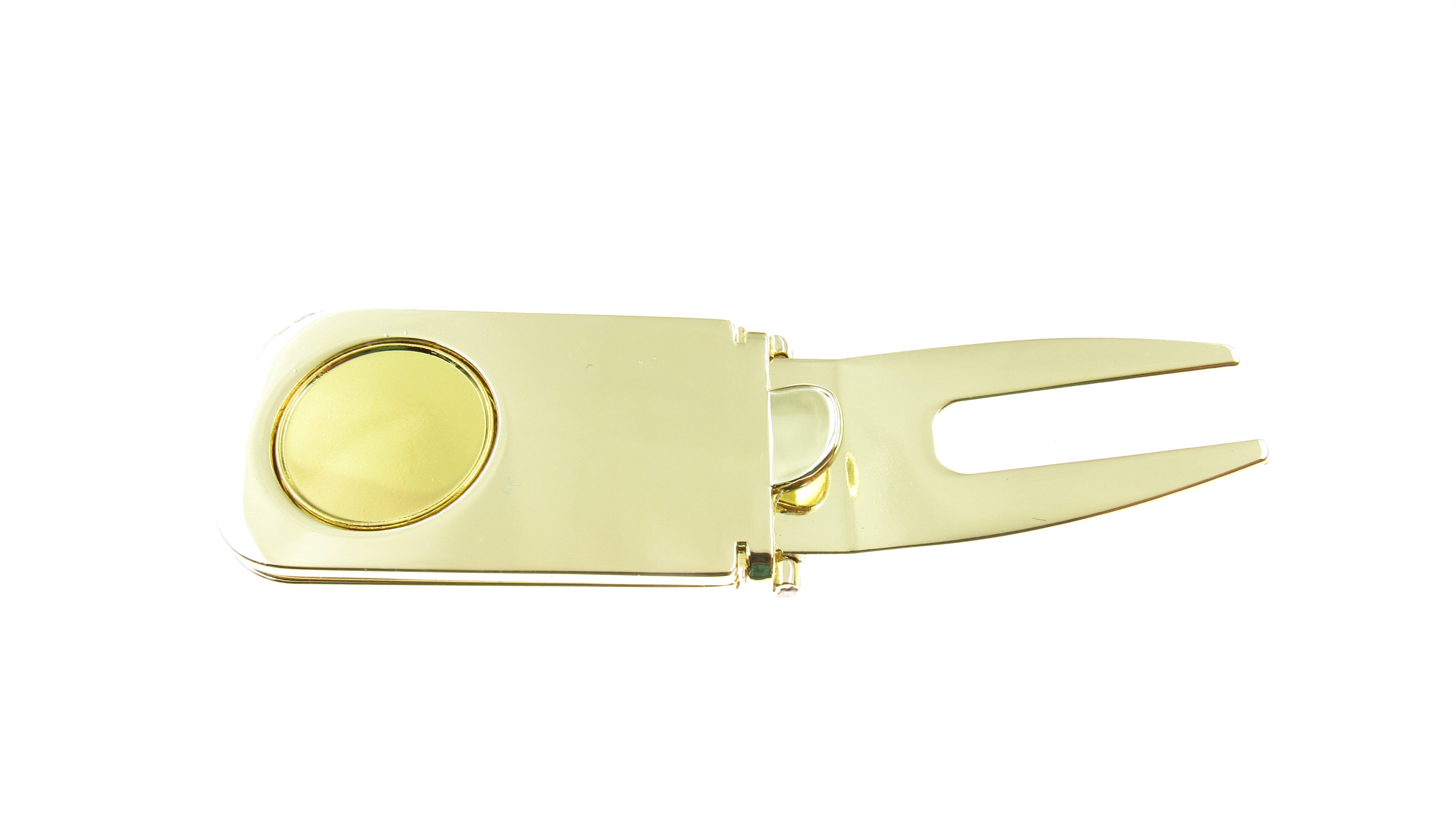 Three in One Golf Tool - Divot Fixer, Magnetic Ball Marker and Cigar Holder