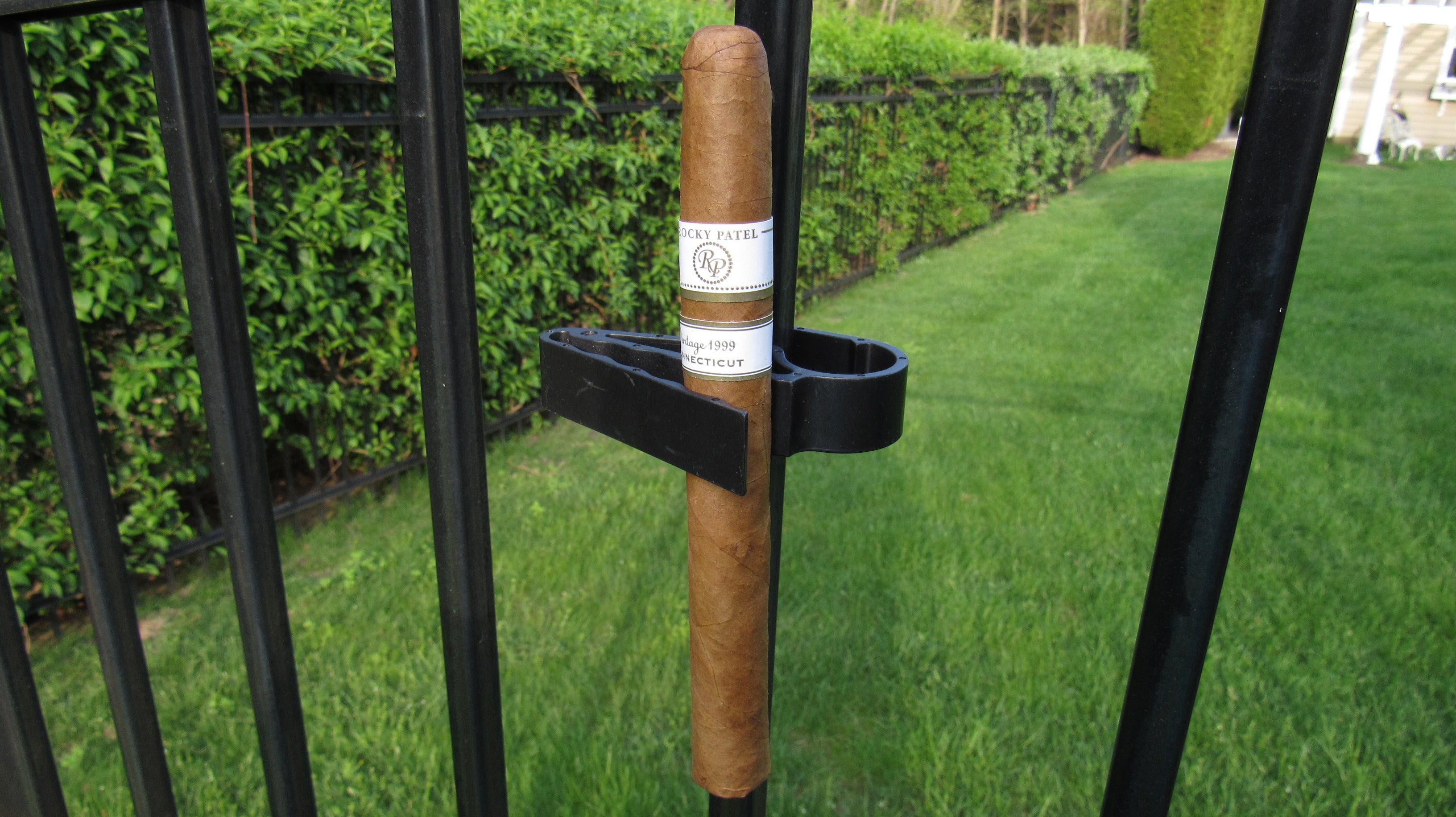 Premium Cigar Holder - Black Plastic