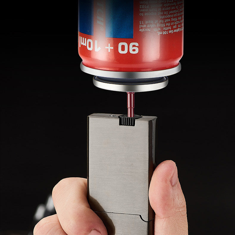 Dual Burner Refillable Butane Lighter - Soft Flame and Jet Torch Lighter