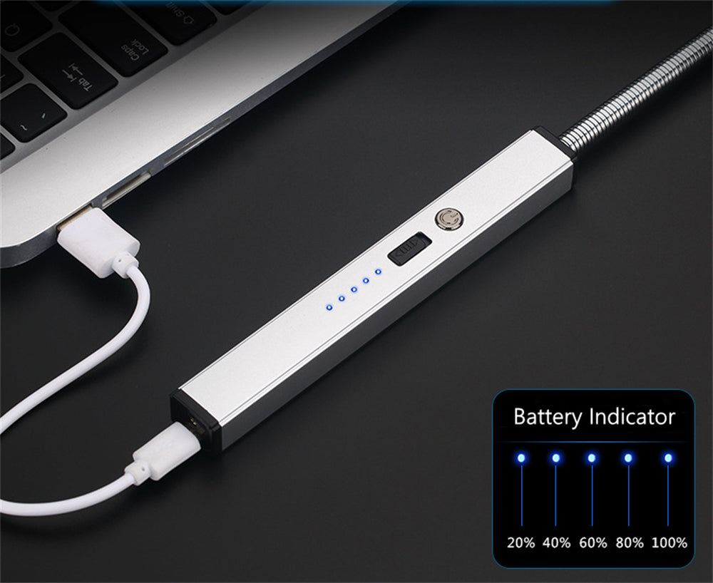 Candle lighter| Multipurpose Rechargeable USB Electric Lighter with Squared Handle and Flexible Top