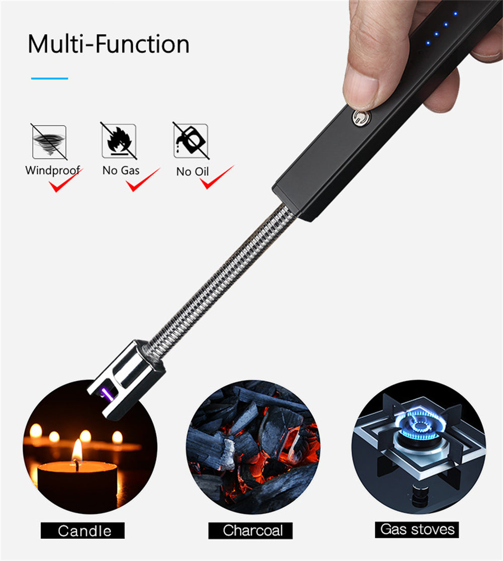 Candle lighter| Multipurpose Rechargeable USB Electric Lighter with Squared Handle and Flexible Top