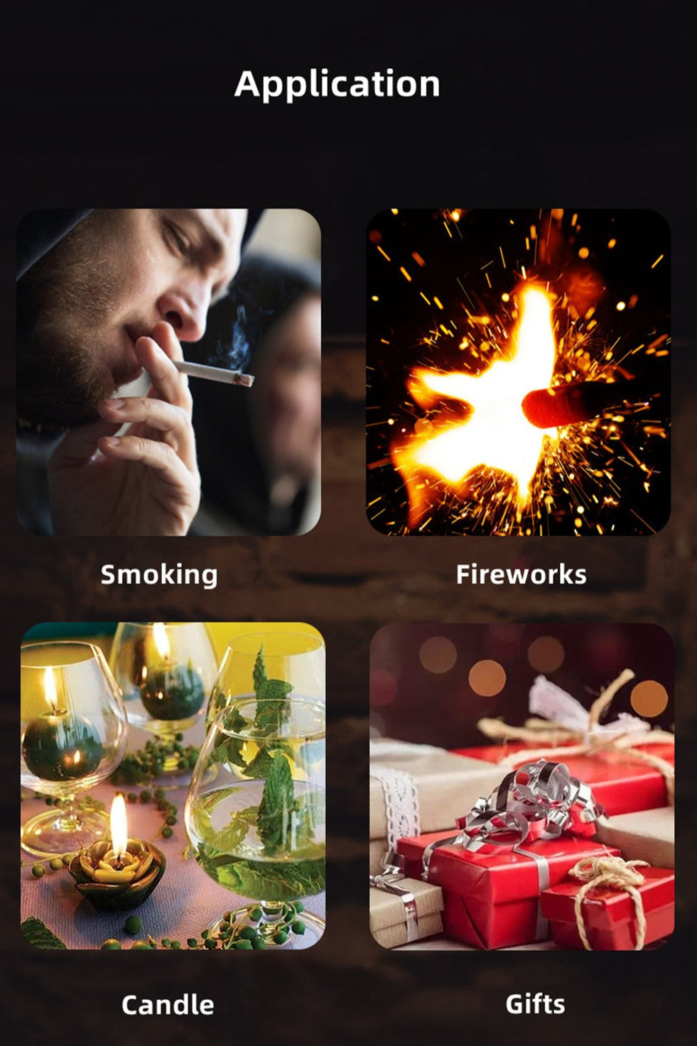 Elegant Push-button Ignition Vintage Metal Windproof Refillable Butane Torch Lighter with Fuel-level Viewing WIndow