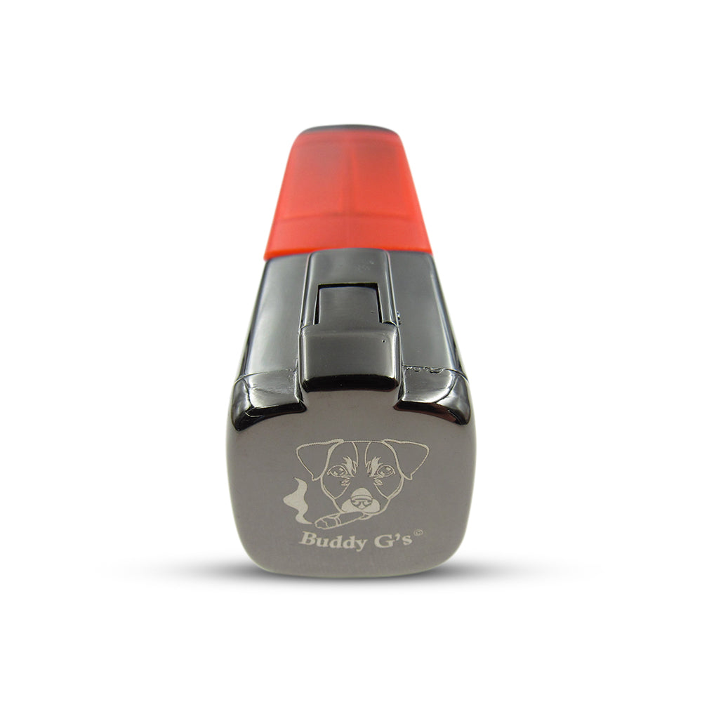 Windproof 4 Burner Refillable Butane Jet Torch Lighter See-Thru Reservoir