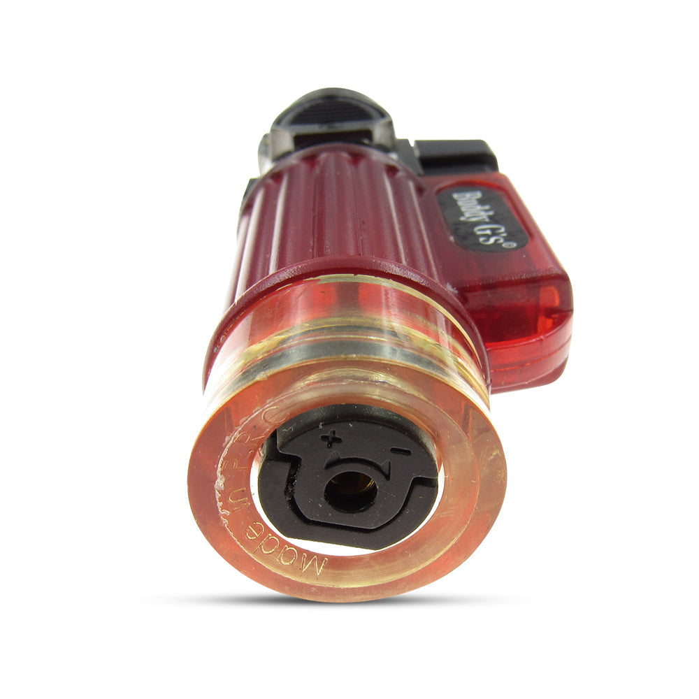 Windproof Triple Burner Refillable Butane Jet Torch - See Through Tank
