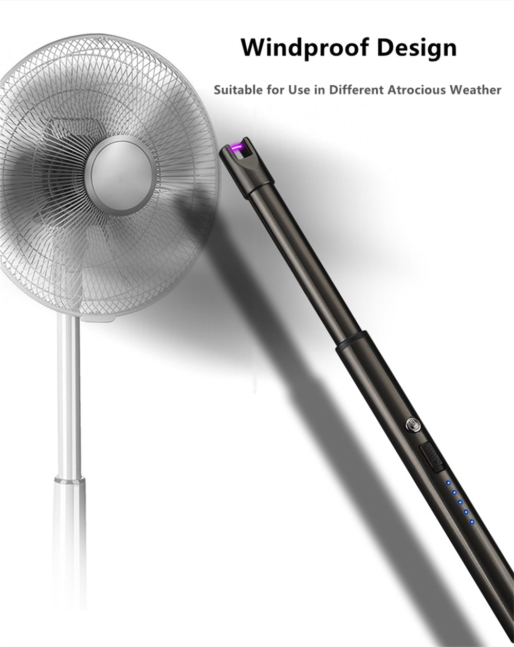 Candle Lighter| Multipurpose Rechargeable USB Electric Lighter | Rounded Handle and Straight Top