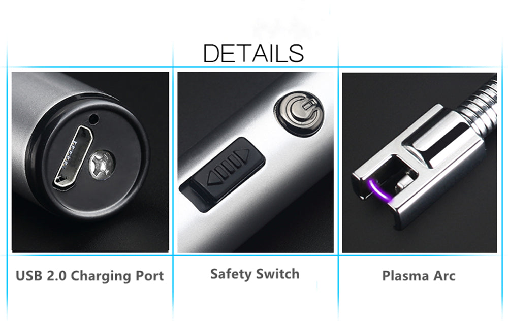 ARC BBQ Lighter | Multipurpose Rechargeable USB Electric Lighter with Rounded Handle