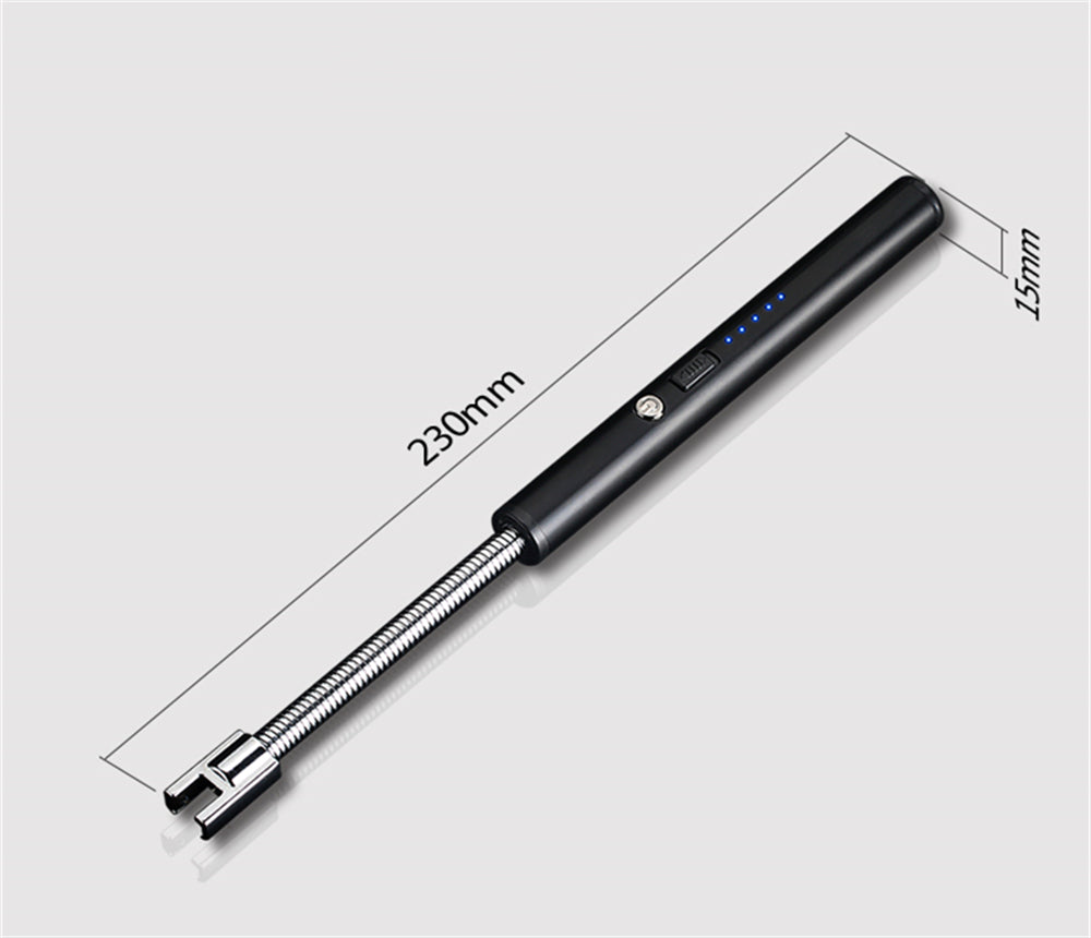 ARC BBQ Candle Lighter | Rechargeable USB Electric Lighter - Rounded Handle - Black Lighter