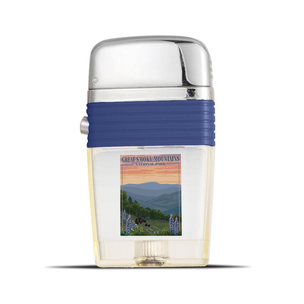 Great Smoky Mountains National Park Lighter - Soft Flame Lighter - Crystal Clear Vintage Lighter