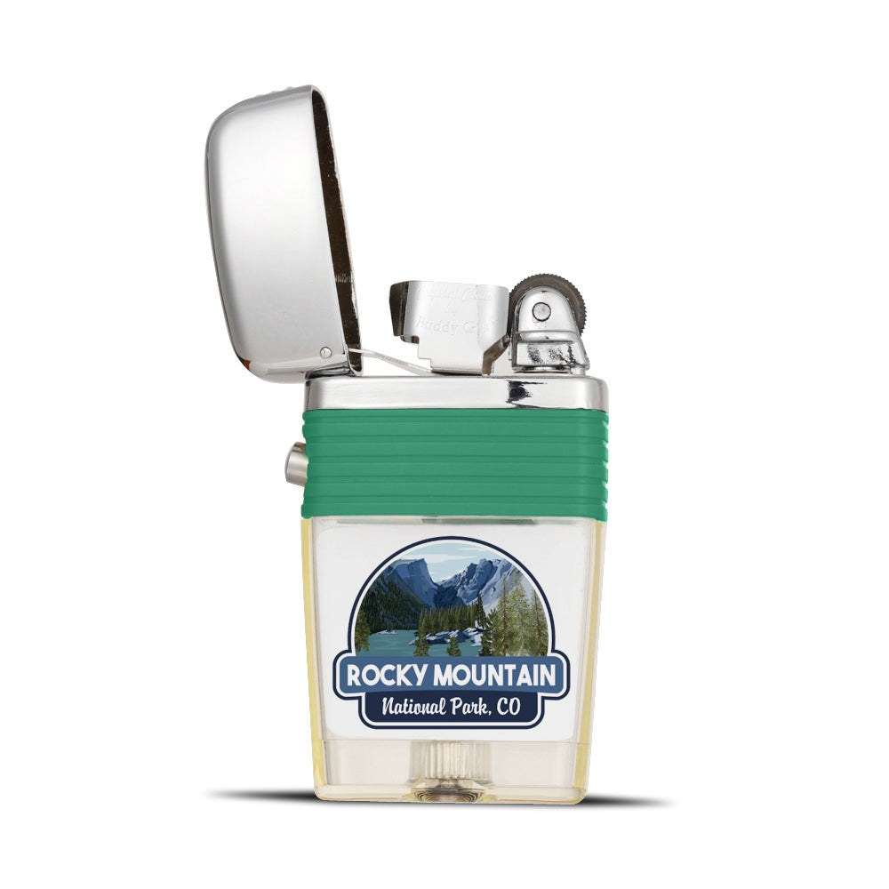 Rocky Mountain National Park Flint Wheel Lighter - Soft Flame Lighter - Vintage Lighter