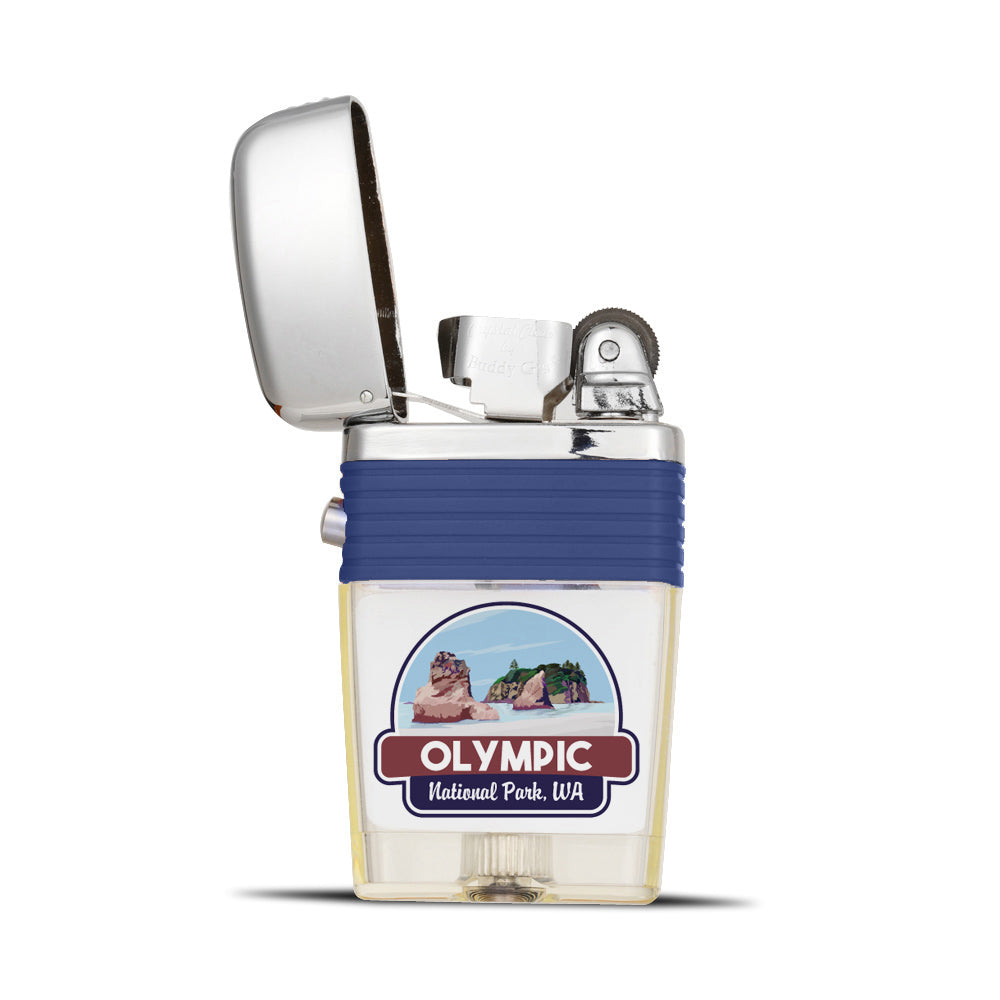 Olympic National Park Lighter - Soft Flame Lighter - Crystal Clear Vintage Lighter