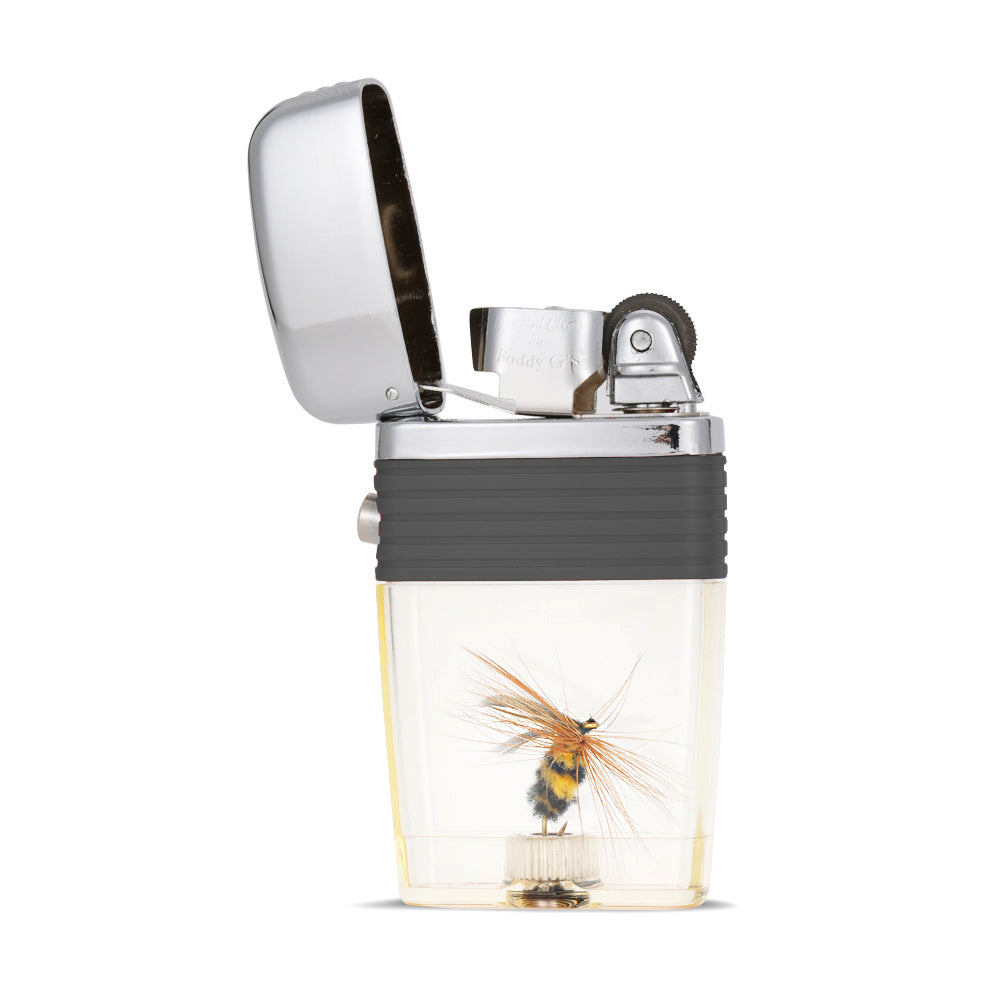 3D Fishing Bumble Bee in Lighter - Flint Wheel Lighter - Soft Flame Pocket Lighter - Vintage Lighter