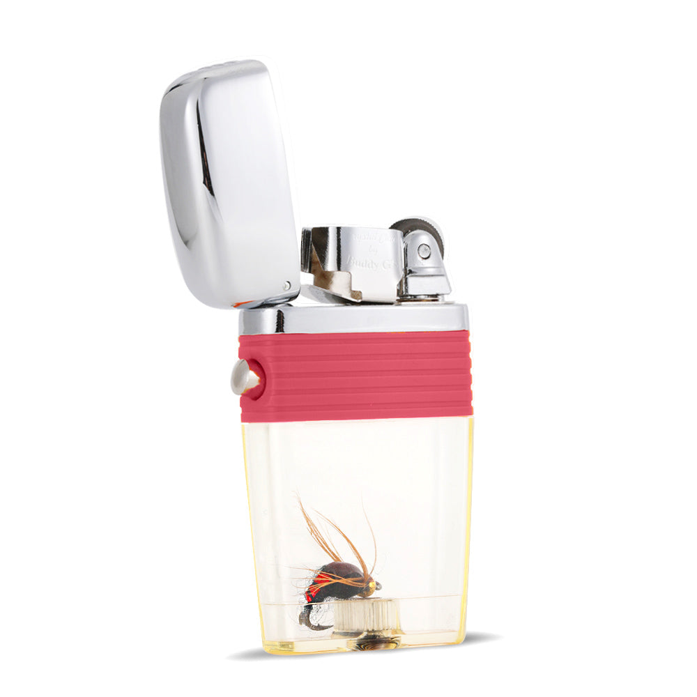 3D Fly Fishing Lure Flint Wheel Lighter - Soft Flame Lighter - Vintage Lighter - liquid fuel lighter