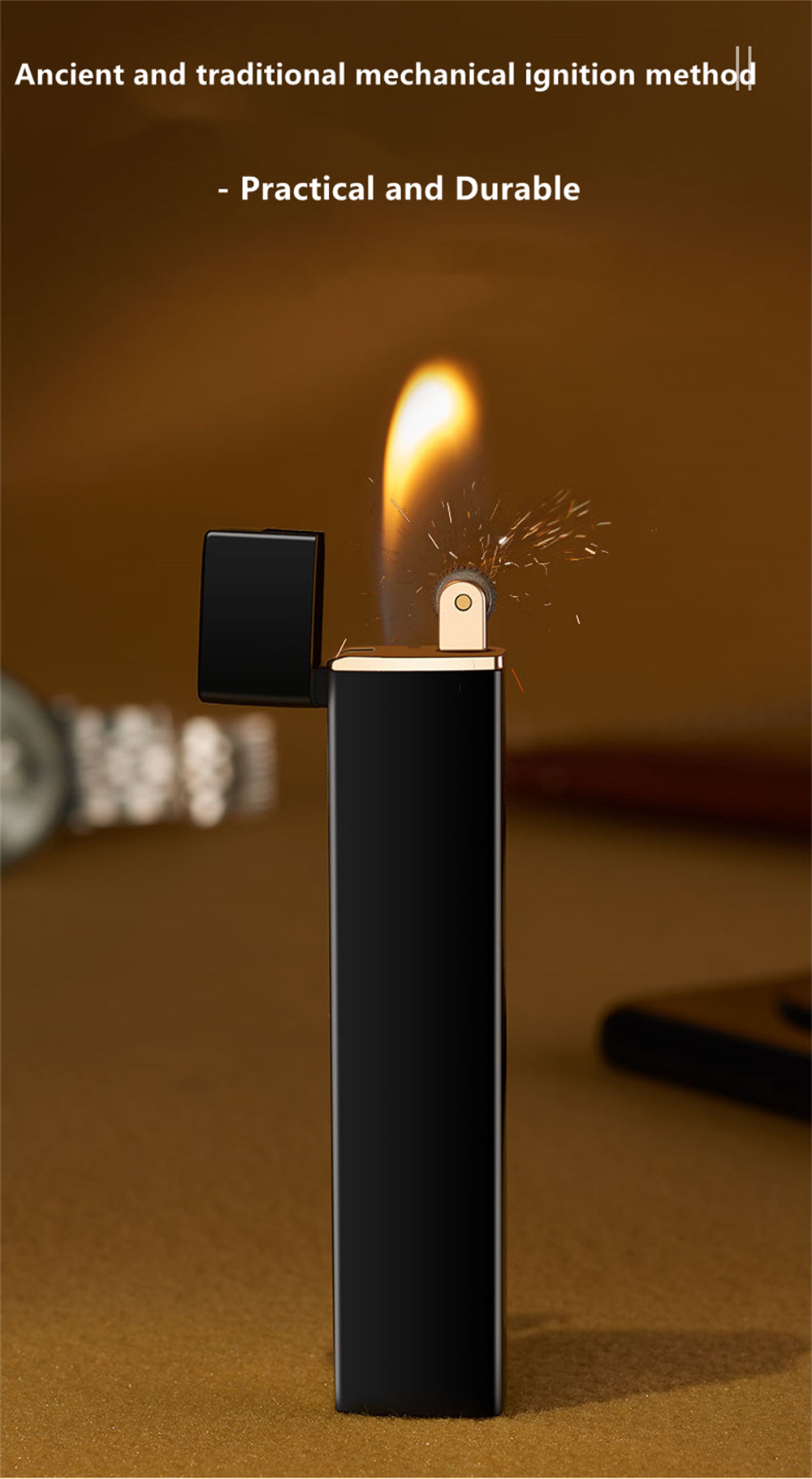 Soft Flame Mini Lighter - Refillable Butane Lighter - Unique Pocket Lighter- Buddy G's