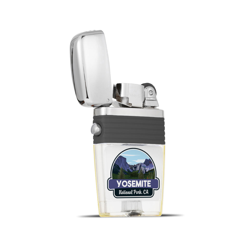 Yosemite National Park Flint Wheel lighter - Soft Flame Lighter - Crystal Clear Vintage Lighter