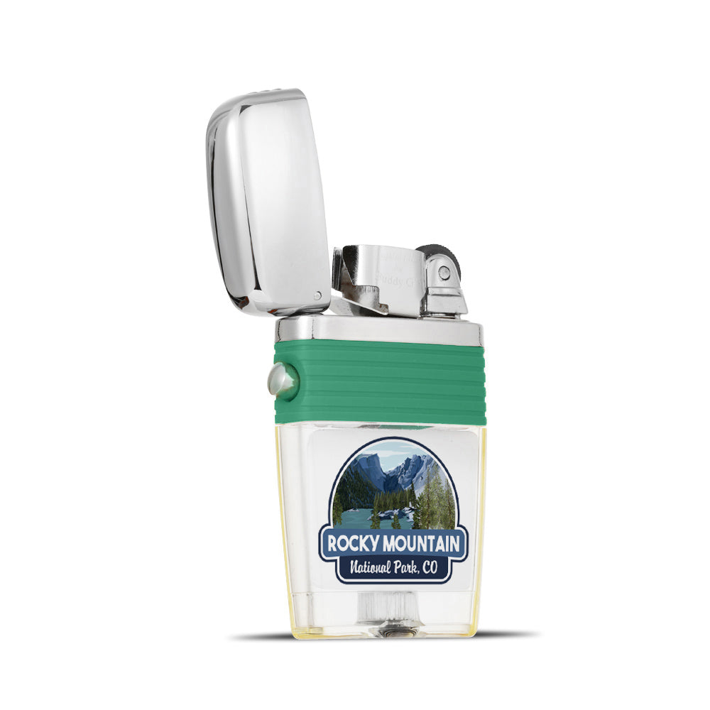 Rocky Mountain National Park Flint Wheel Lighter - Soft Flame Lighter - Vintage Lighter