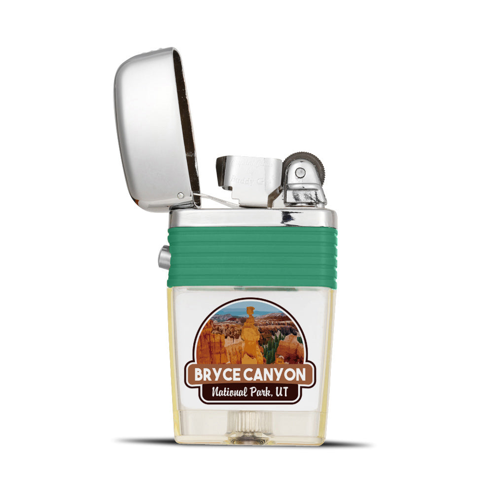 Bryce Canyon National Park Flint Wheel Lighter - Soft Flame Lighter - Crystal Clear Vintage Lighter