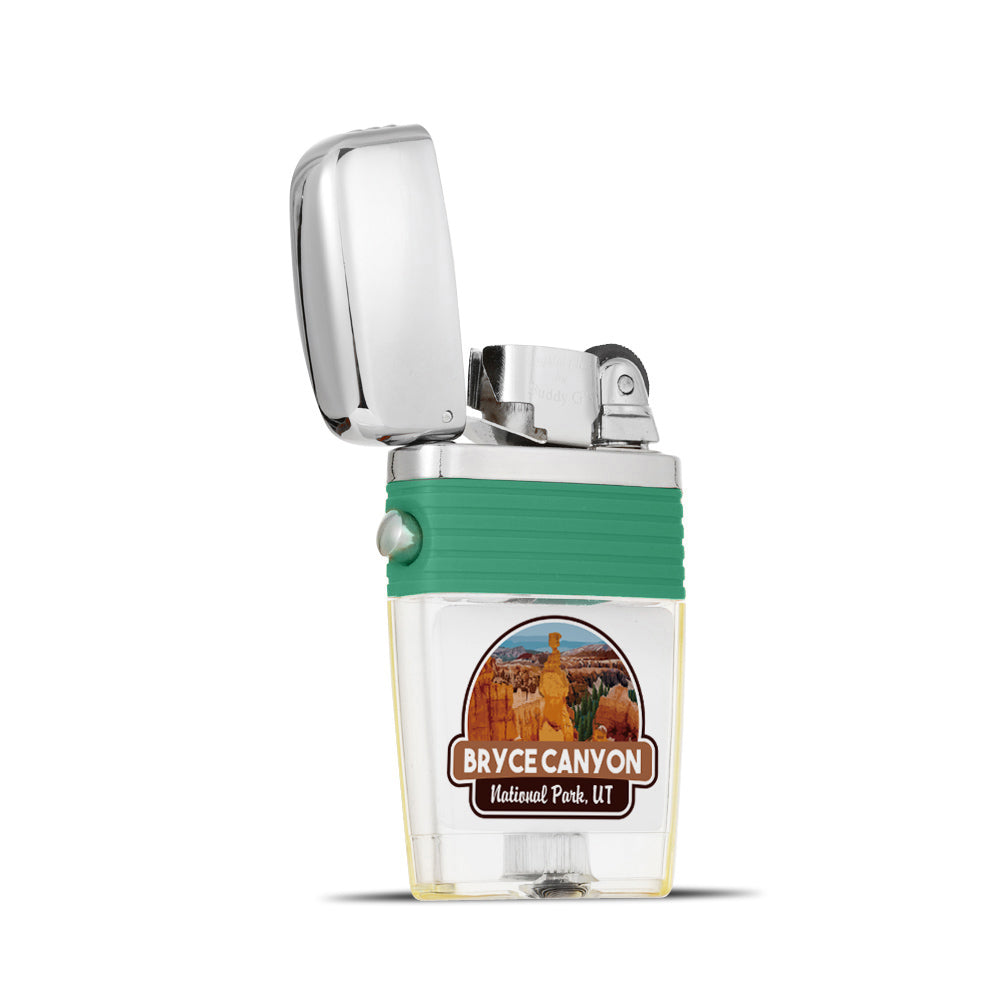 Bryce Canyon National Park Flint Wheel Lighter - Soft Flame Lighter - Crystal Clear Vintage Lighter